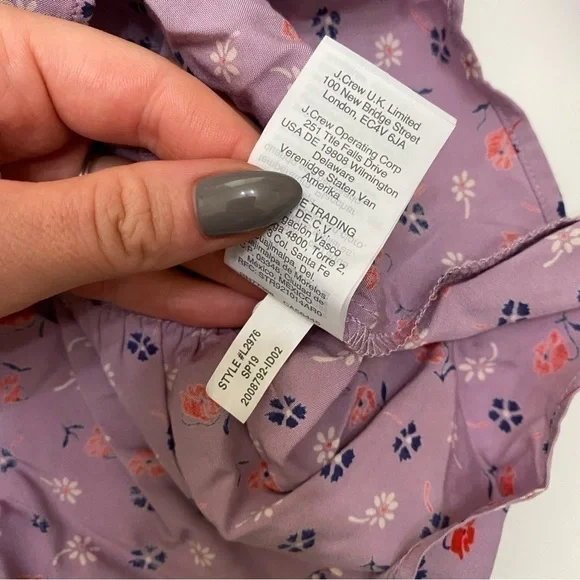 Madewell NWT Tie-Sleeve Wrap Top in Prairie Posies size 6 - Picture 12 of 12